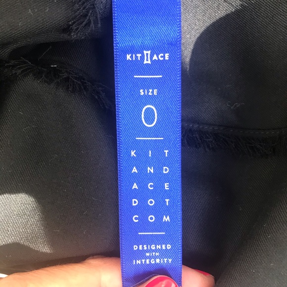 Kit and Ace Straight Talk Black Pants - Picture 4 of 12